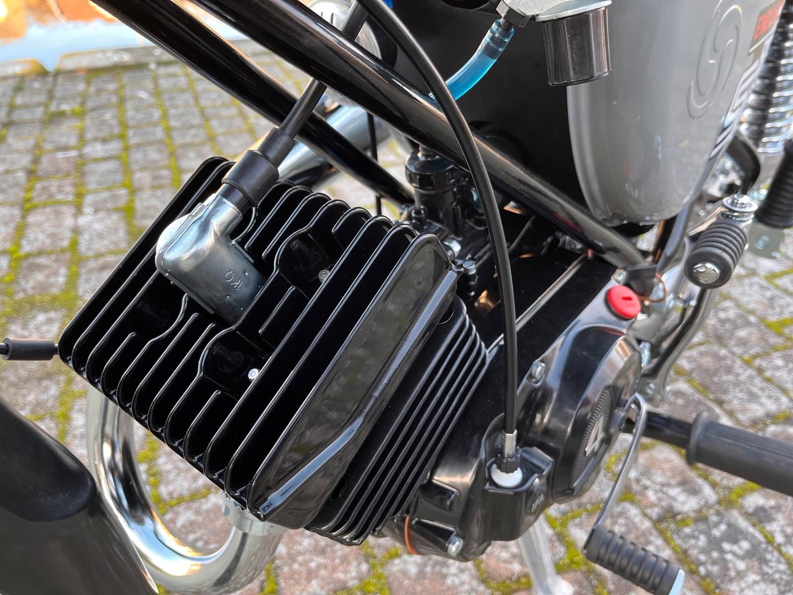 Simson S51 Mausgrau Schwarzer Motor Neuaufbau - Image 3