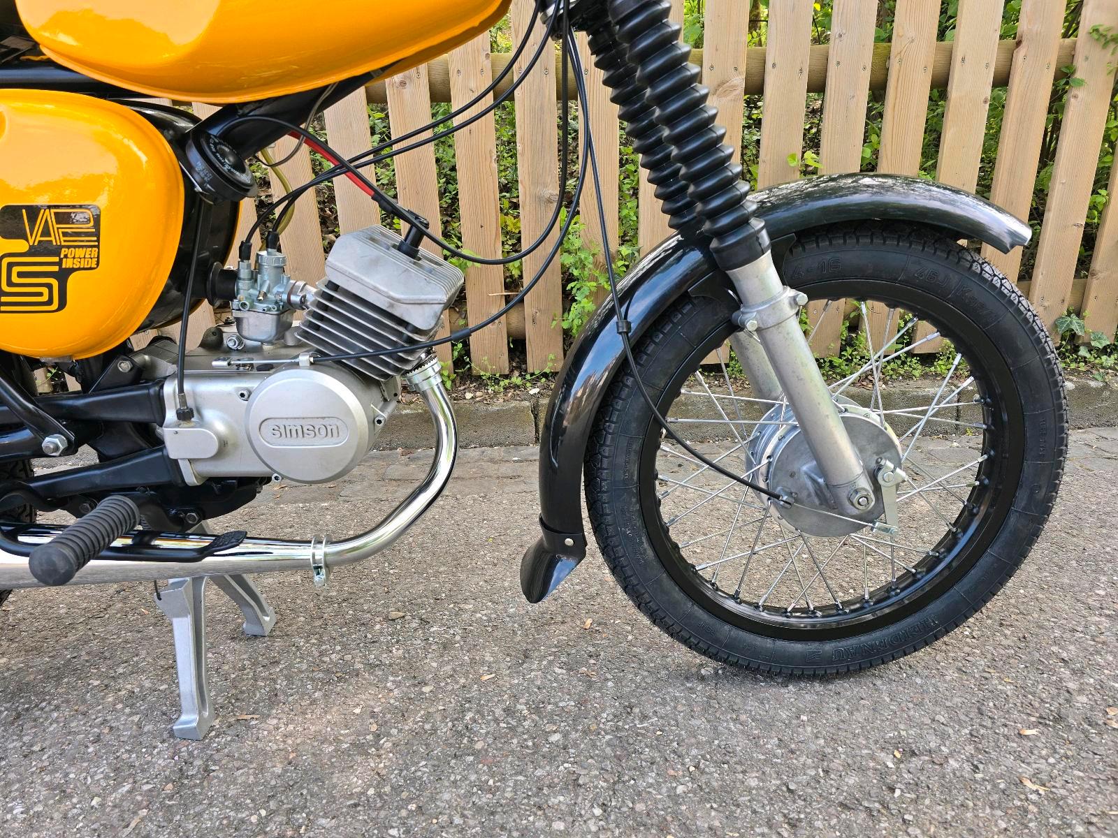 1981 Simson S51 KBA Papiere ZT Lenker LED Blinker Klarglasscheinwerfer - Image 4