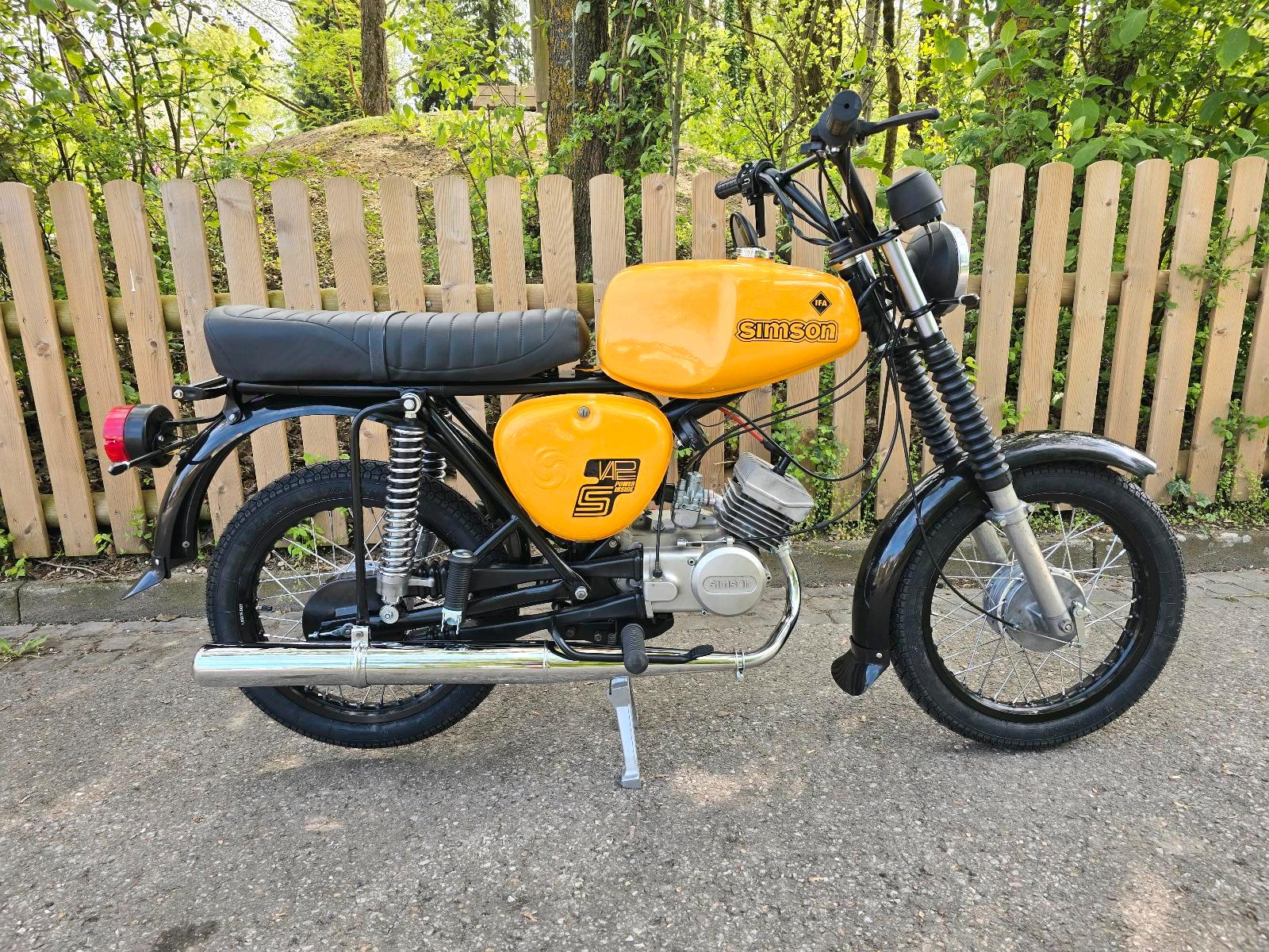 1981 Simson S51 KBA Papiere ZT Lenker LED Blinker Klarglasscheinwerfer - Image 2