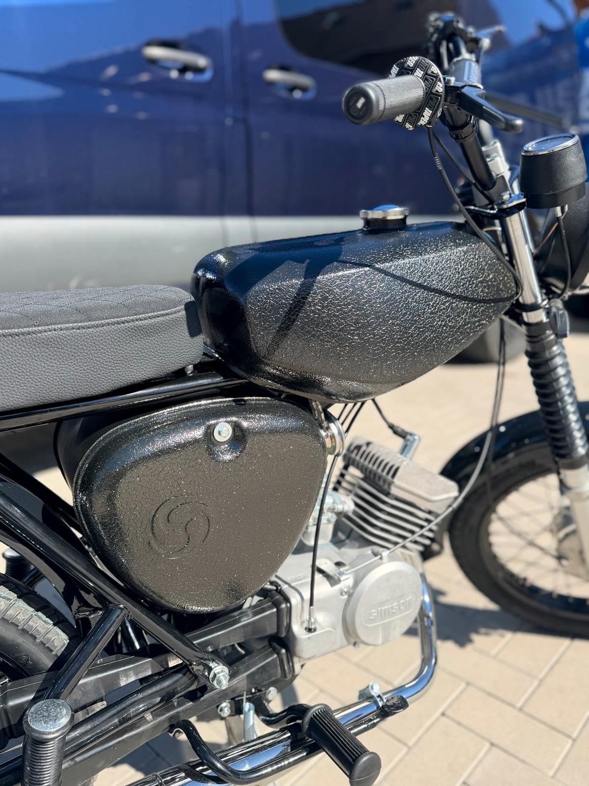1987 Simson S51 Neuaufbau 4 Gang Vape Black Edition - Image 2