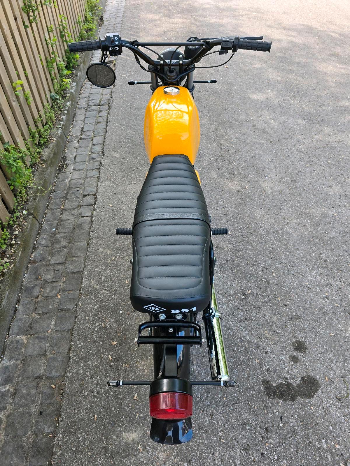 1981 Simson S51 KBA Papiere ZT Lenker LED Blinker Klarglasscheinwerfer - Image 3