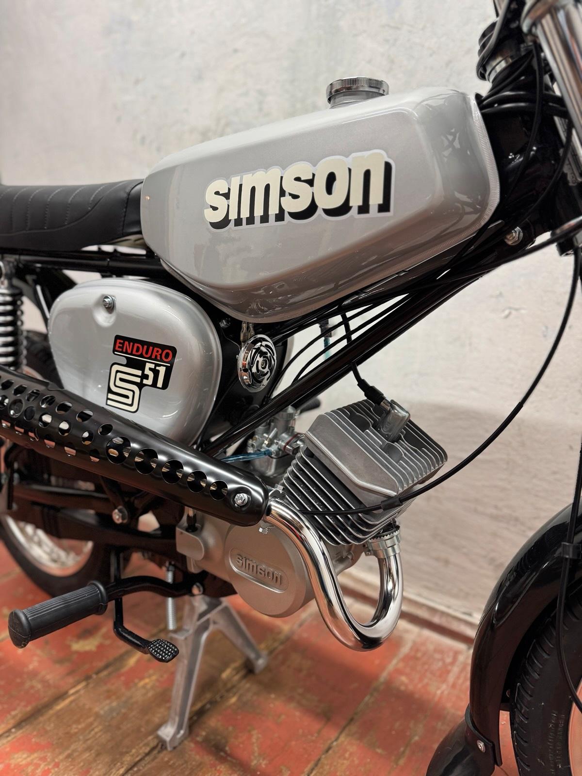 1989 Simson S51 Enduro 4 Gang Neuaufbau Papiere 12V Vape - Image 10