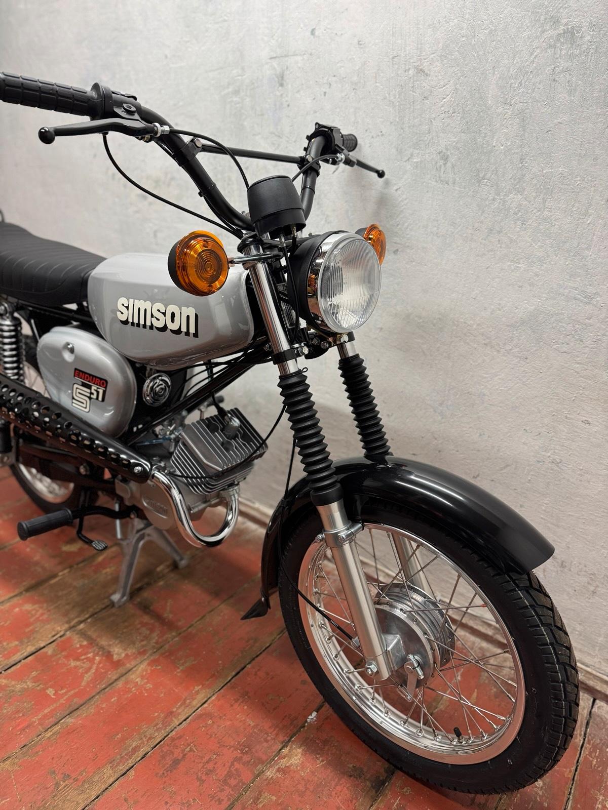 1989 Simson S51 Enduro 4 Gang Neuaufbau Papiere 12V Vape - Image 6