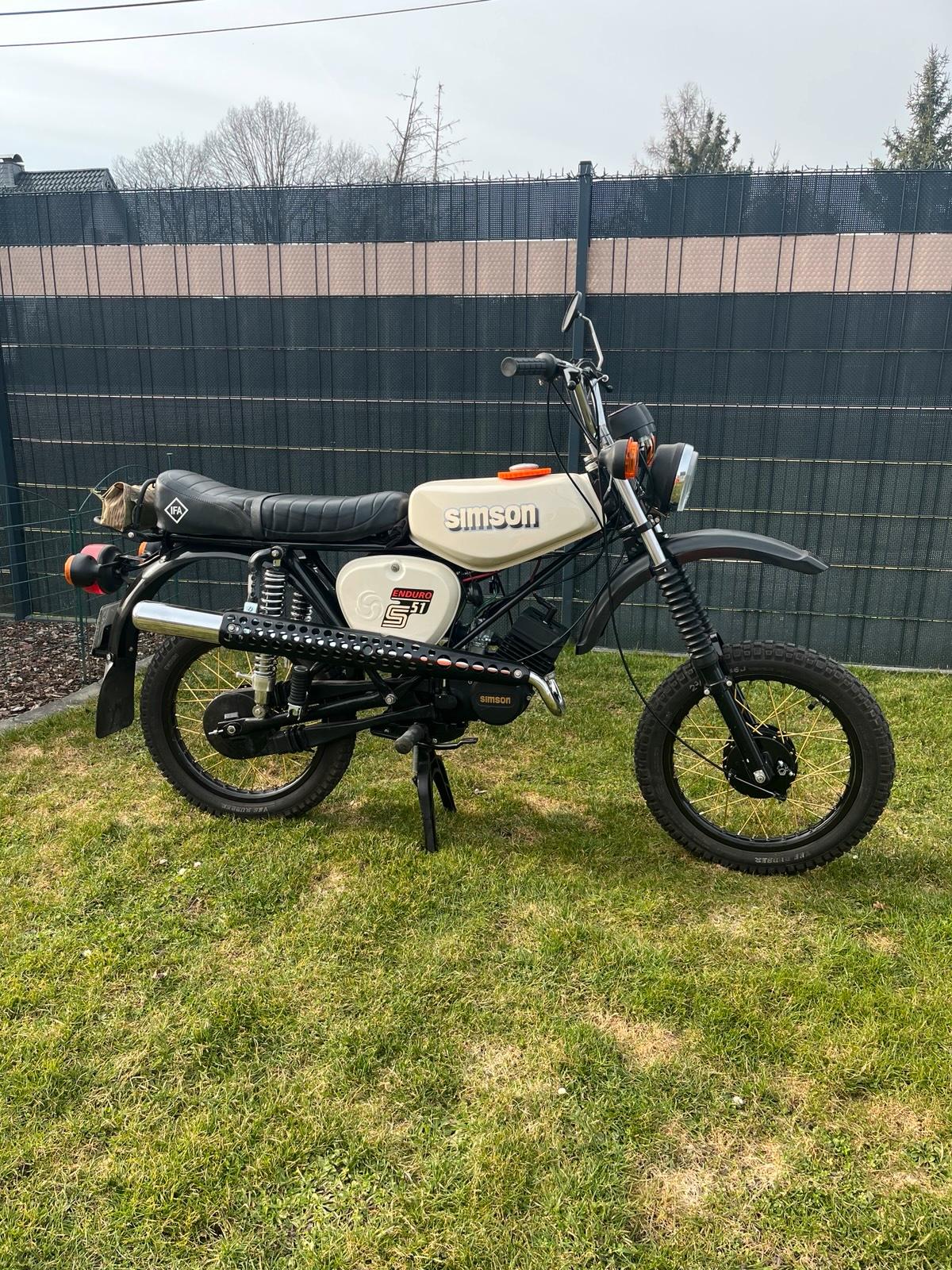 1988 Simson S51 Enduro 50ccm KBA Papiere 12V Vape Dzm - Image 2