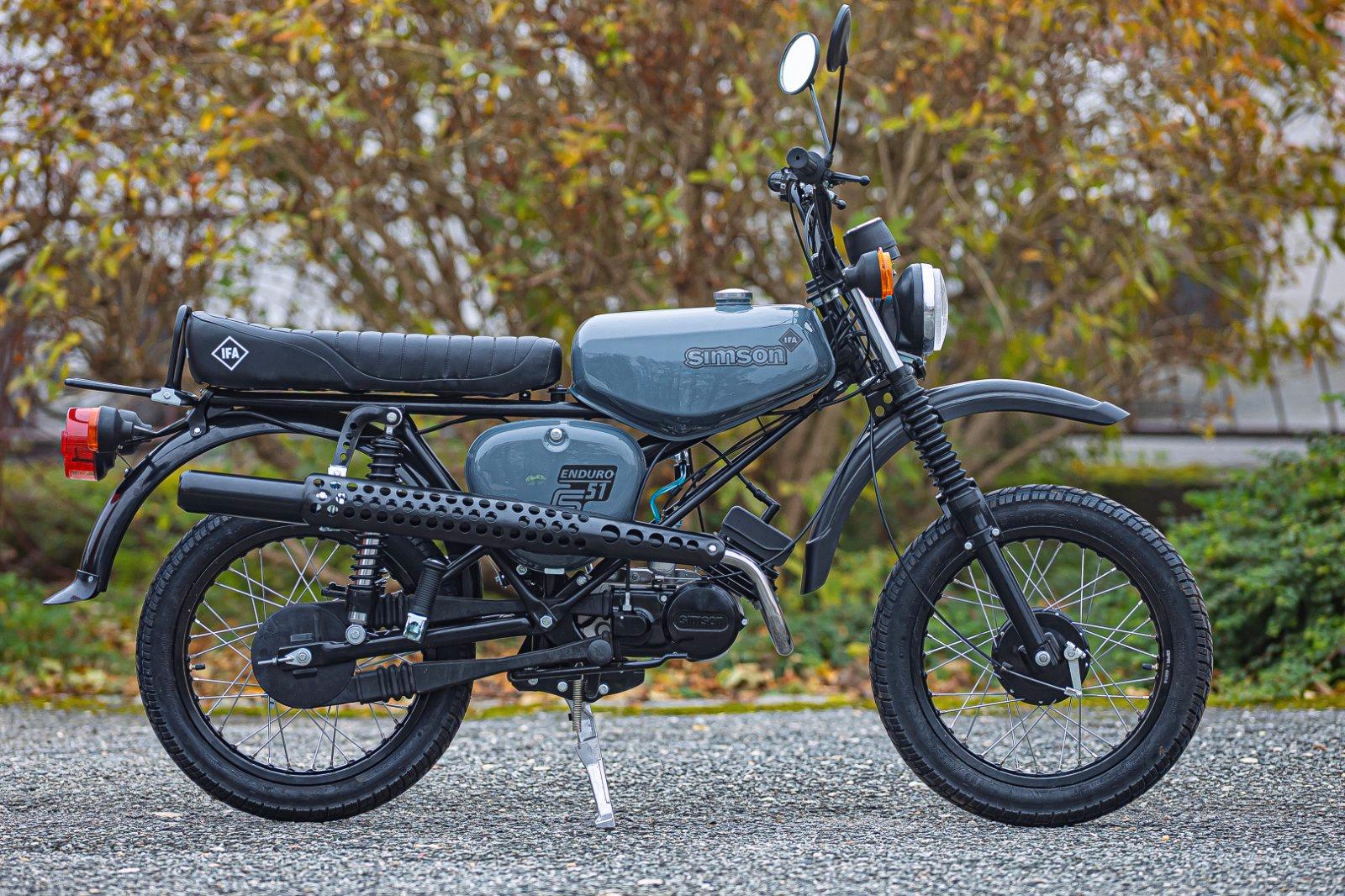 1988 SIMSON S51E NEU LUFTWAFFENGRAU PAPIERE DDR VAPE DZM - Image 9