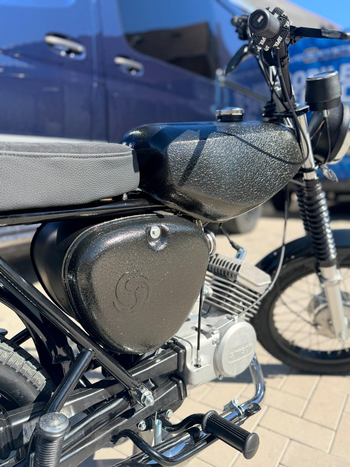 1987 Simson S51 Neuaufbau 4 Gang Vape Black Edition - Image 8