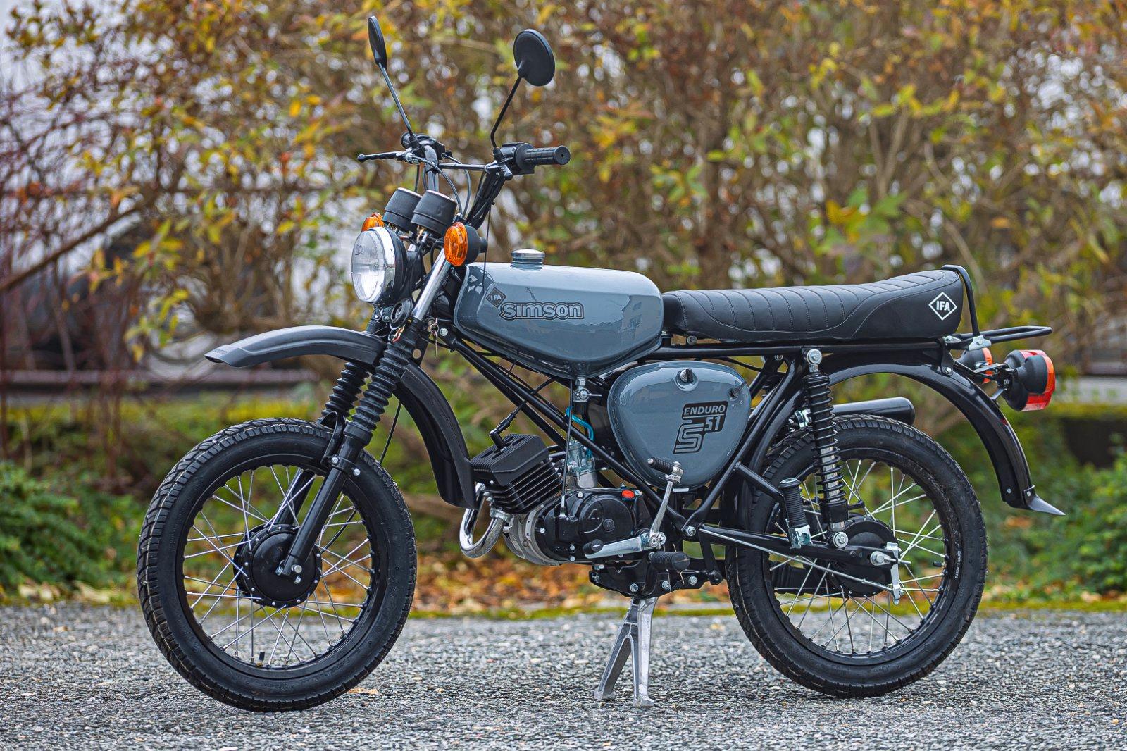 1988 SIMSON S51E NEU LUFTWAFFENGRAU PAPIERE DDR VAPE DZM - Image 14