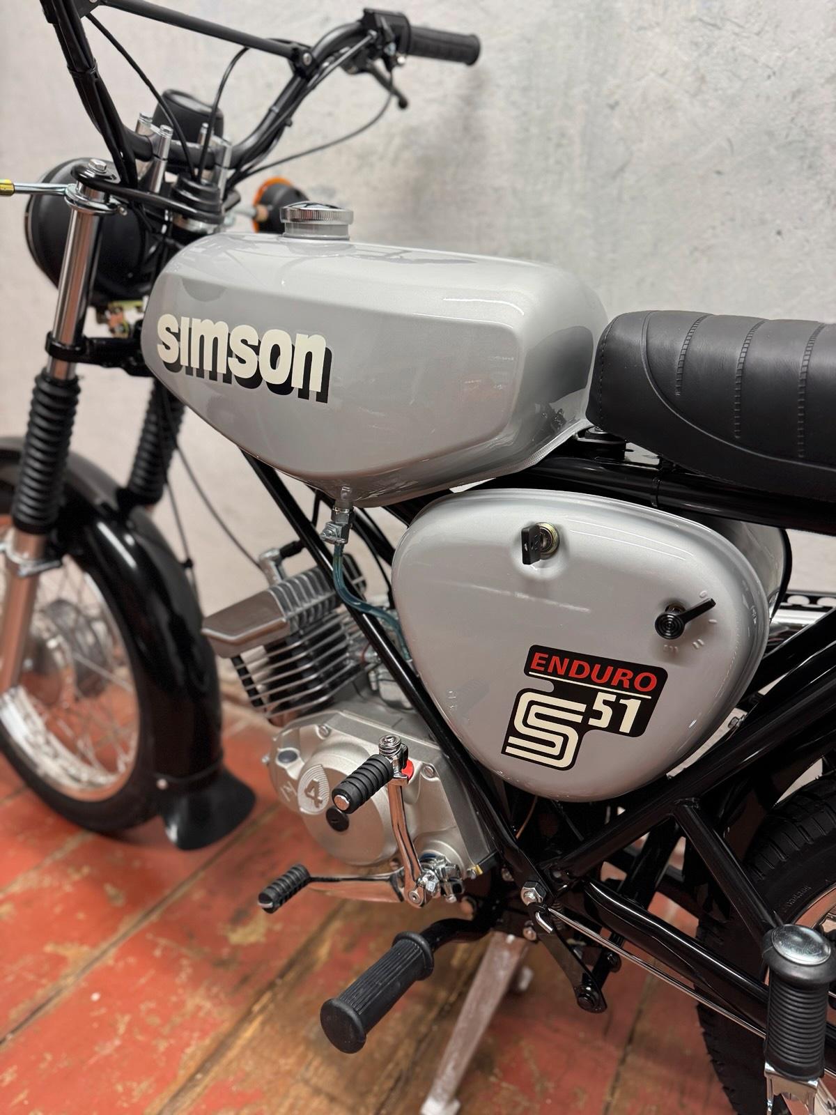 1989 Simson S51 Enduro 4 Gang Neuaufbau Papiere 12V Vape - Image 12