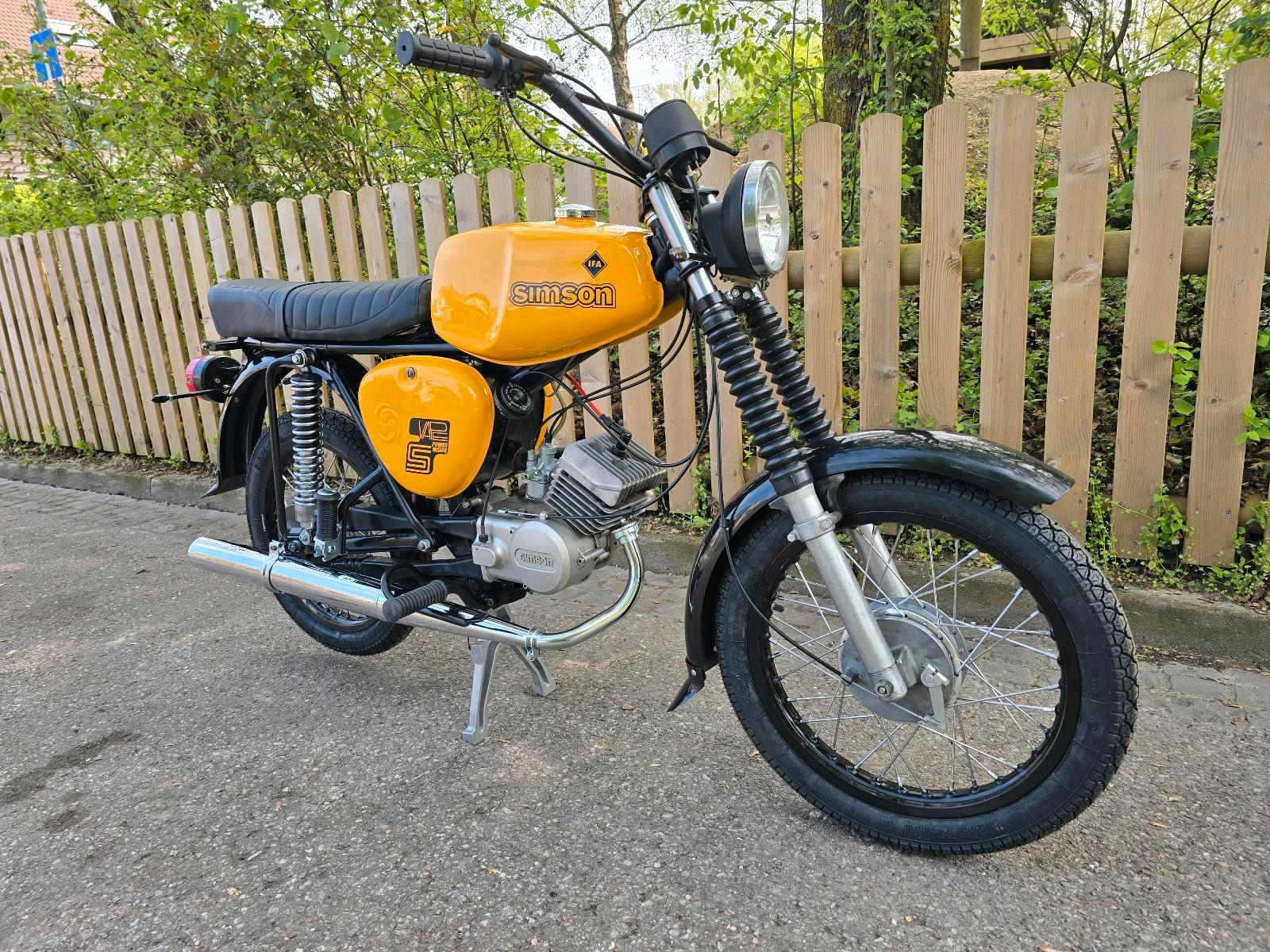 1981 Simson S51 KBA Papiere ZT Lenker LED Blinker Klarglasscheinwerfer - Image 9