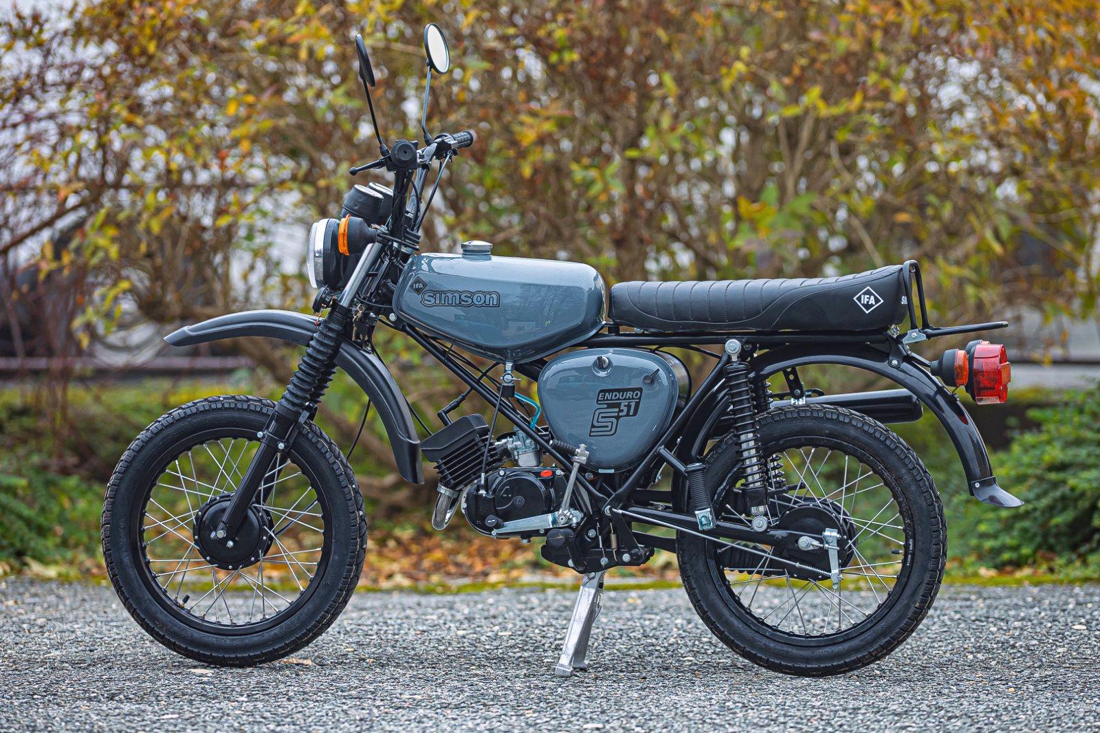 1988 SIMSON S51E NEU LUFTWAFFENGRAU PAPIERE DDR VAPE DZM - Image 17