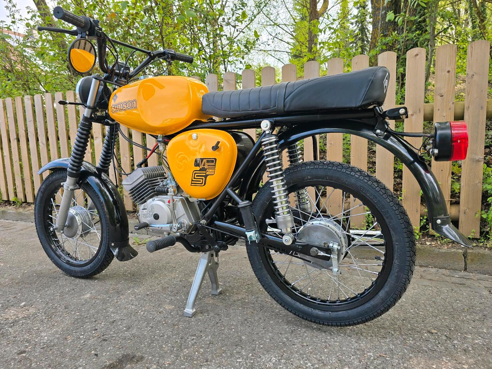 1981 Simson S51 KBA Papiere ZT Lenker LED Blinker Klarglasscheinwerfer - Image 12