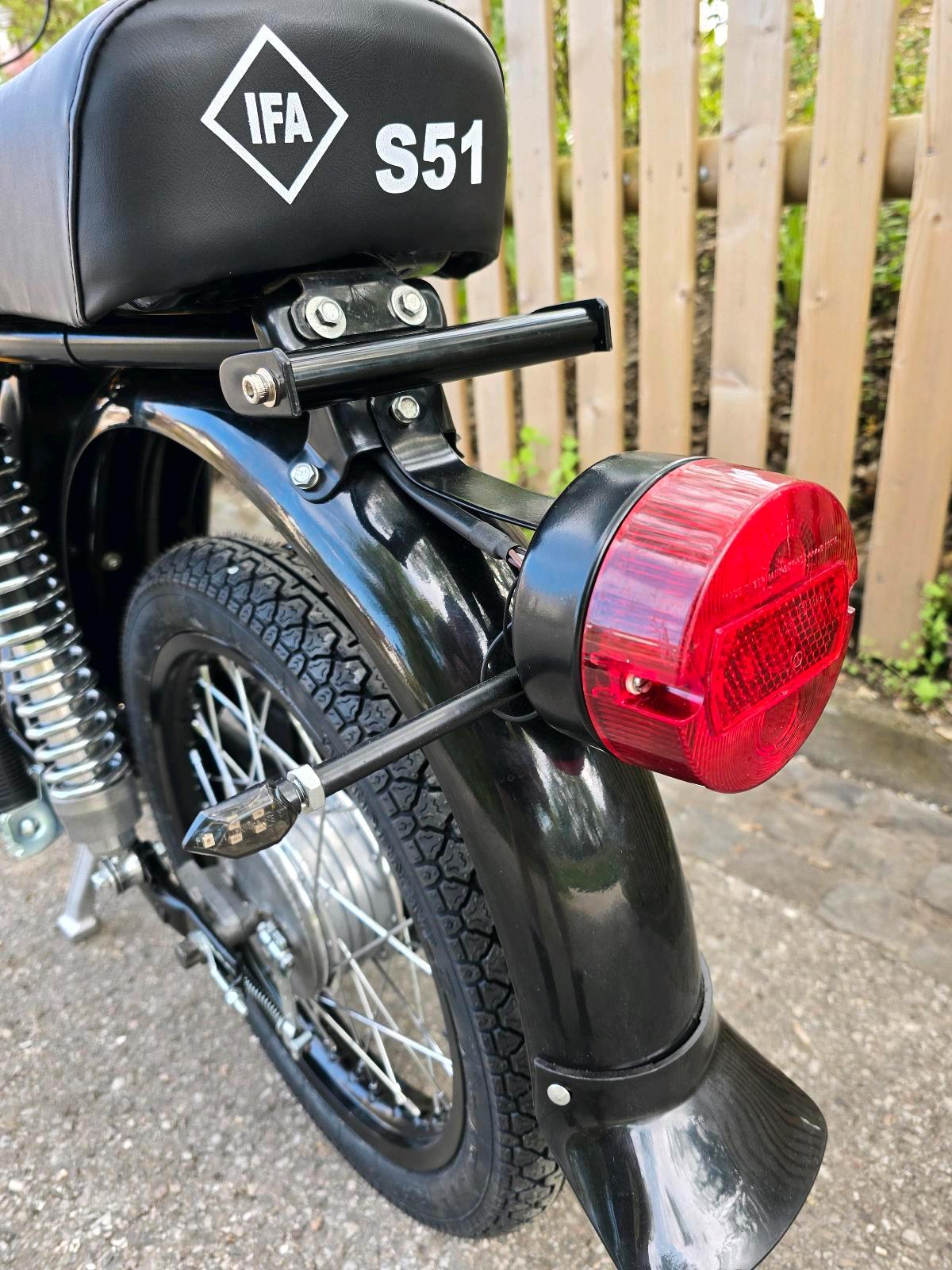 1981 Simson S51 KBA Papiere ZT Lenker LED Blinker Klarglasscheinwerfer - Image 13