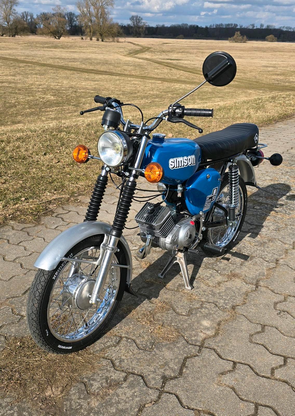 1983 Simson S51 Neuaufbau 4 Gang Vape Papiere