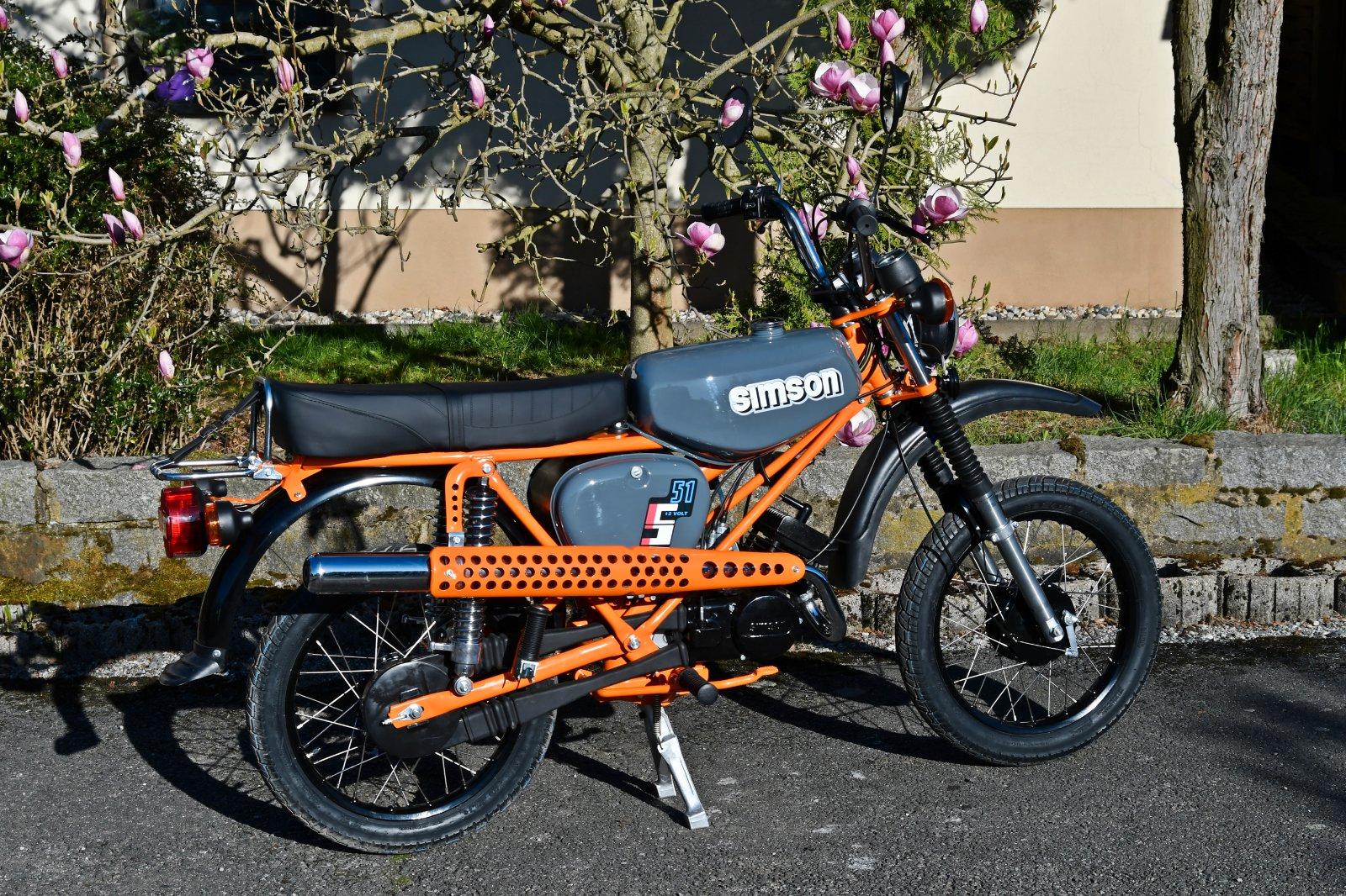 1986 Simson S 51 E Enduro, Neu Aufgebaut, 12 Volt VAPE Zündung - Image 3