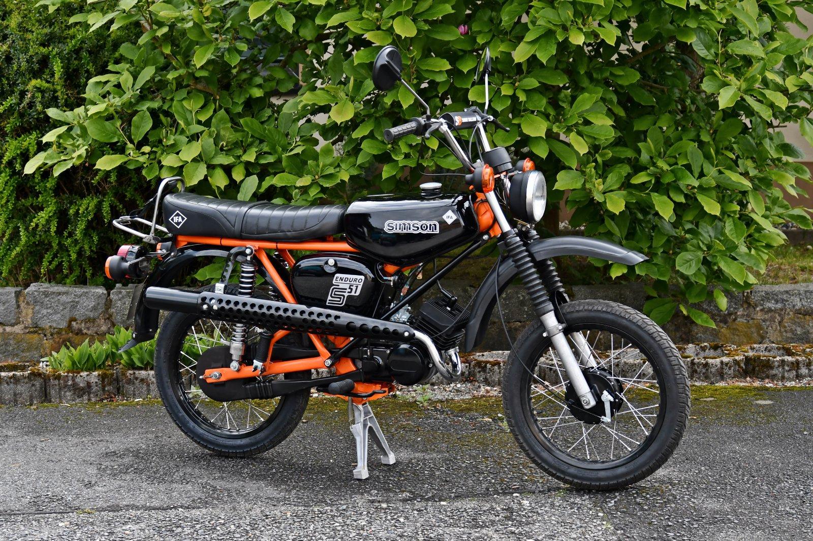 1989 Simson S 51 E Enduro mit Papiere 12 Volt VAPE Zündung - Image 7