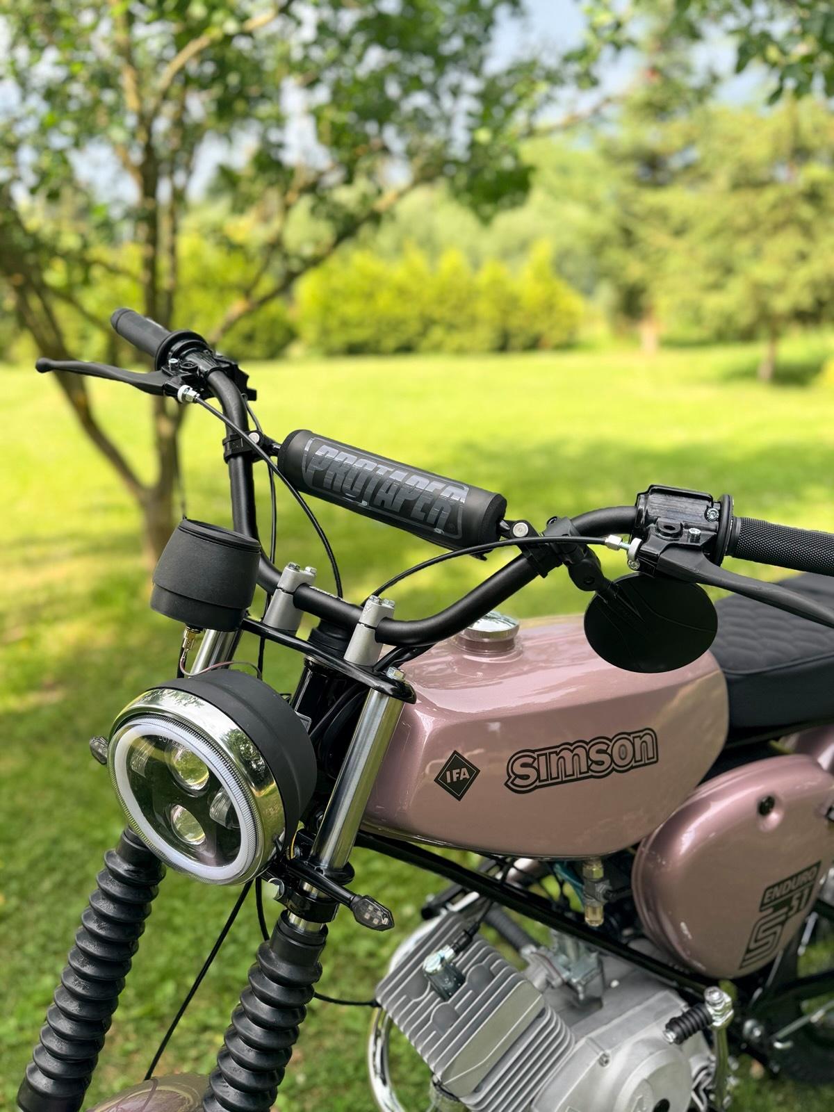 1989 Simson S51 Enduro Neuaufbau 4 Gang Vape KBA „Frozen Berry“ - Image 3