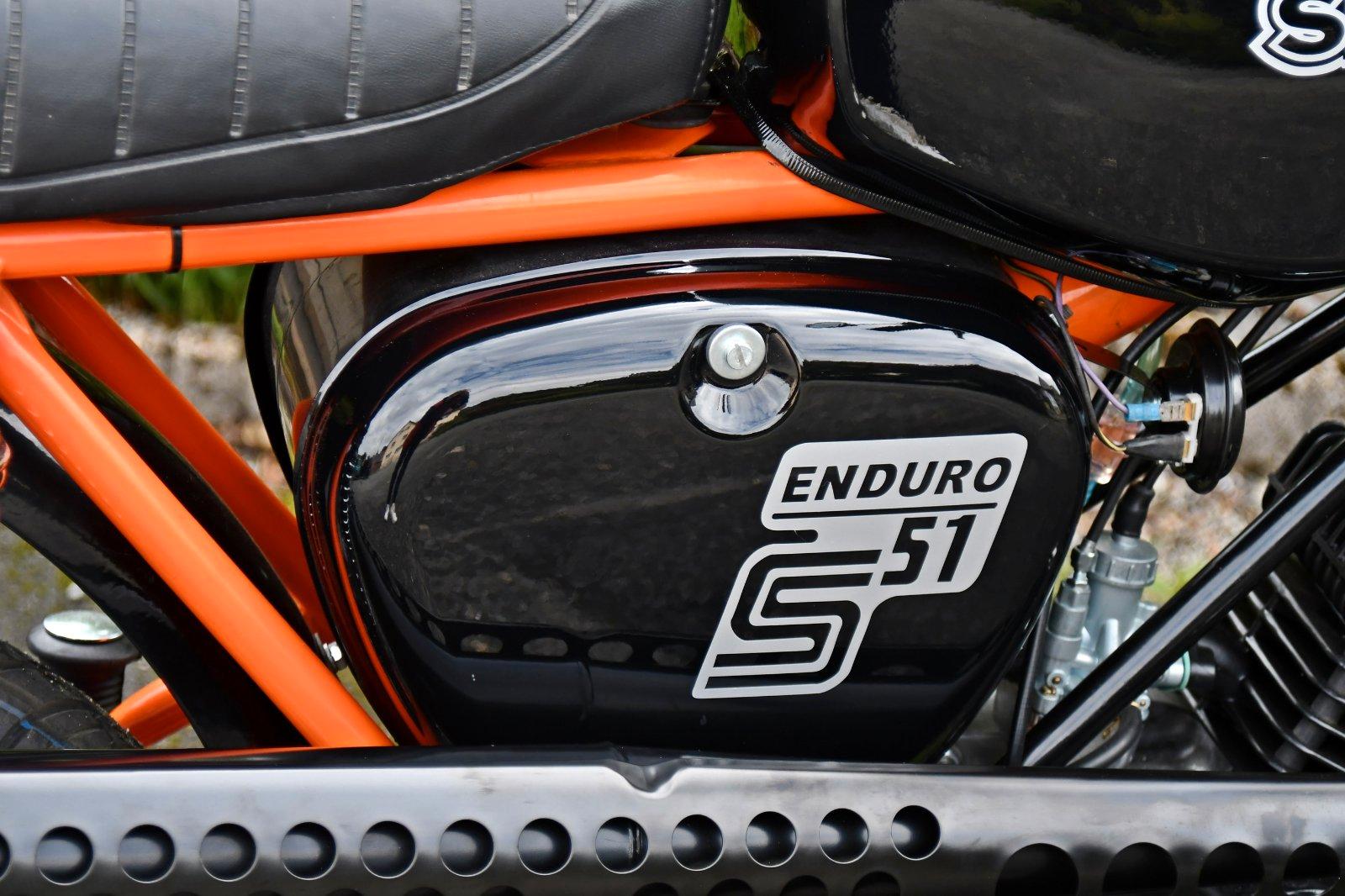 1989 Simson S 51 E Enduro mit Papiere 12 Volt VAPE Zündung - Image 6