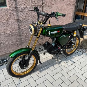1983 Simson S51 Custom Umbau Grün Gold