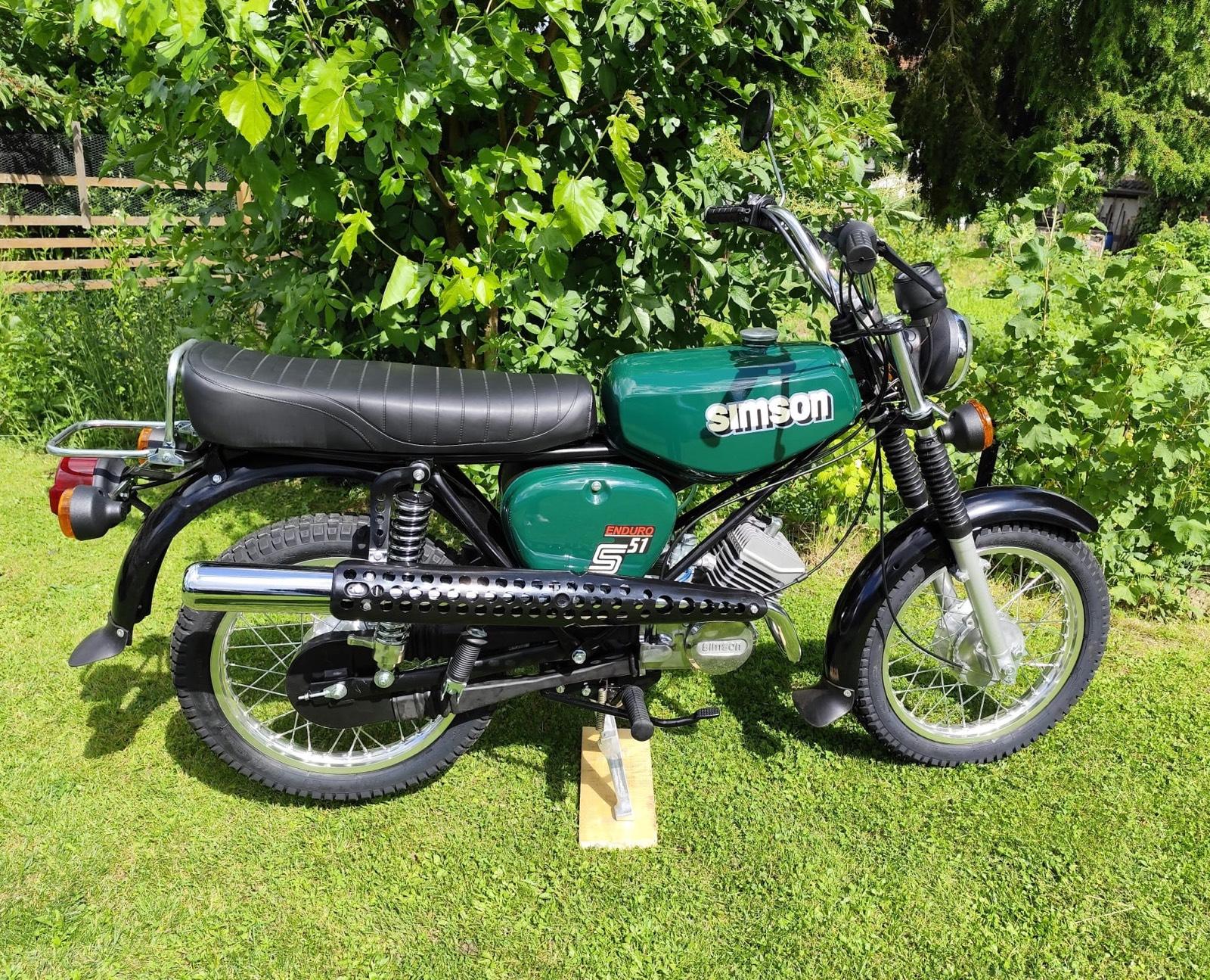1985 Simson S51 Enduro Alles Neu, 60 km/h Papiere, Neuer Motor, Vape - Image 6