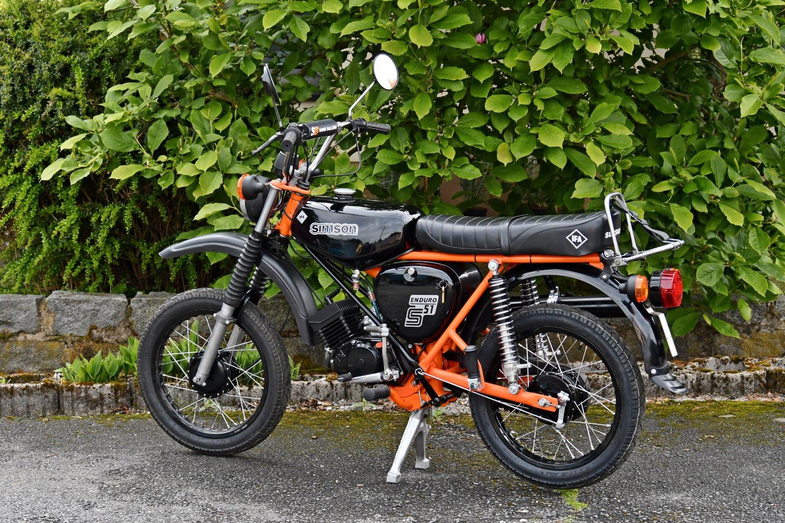 1989 Simson S 51 E Enduro mit Papiere 12 Volt VAPE Zündung - Image 12