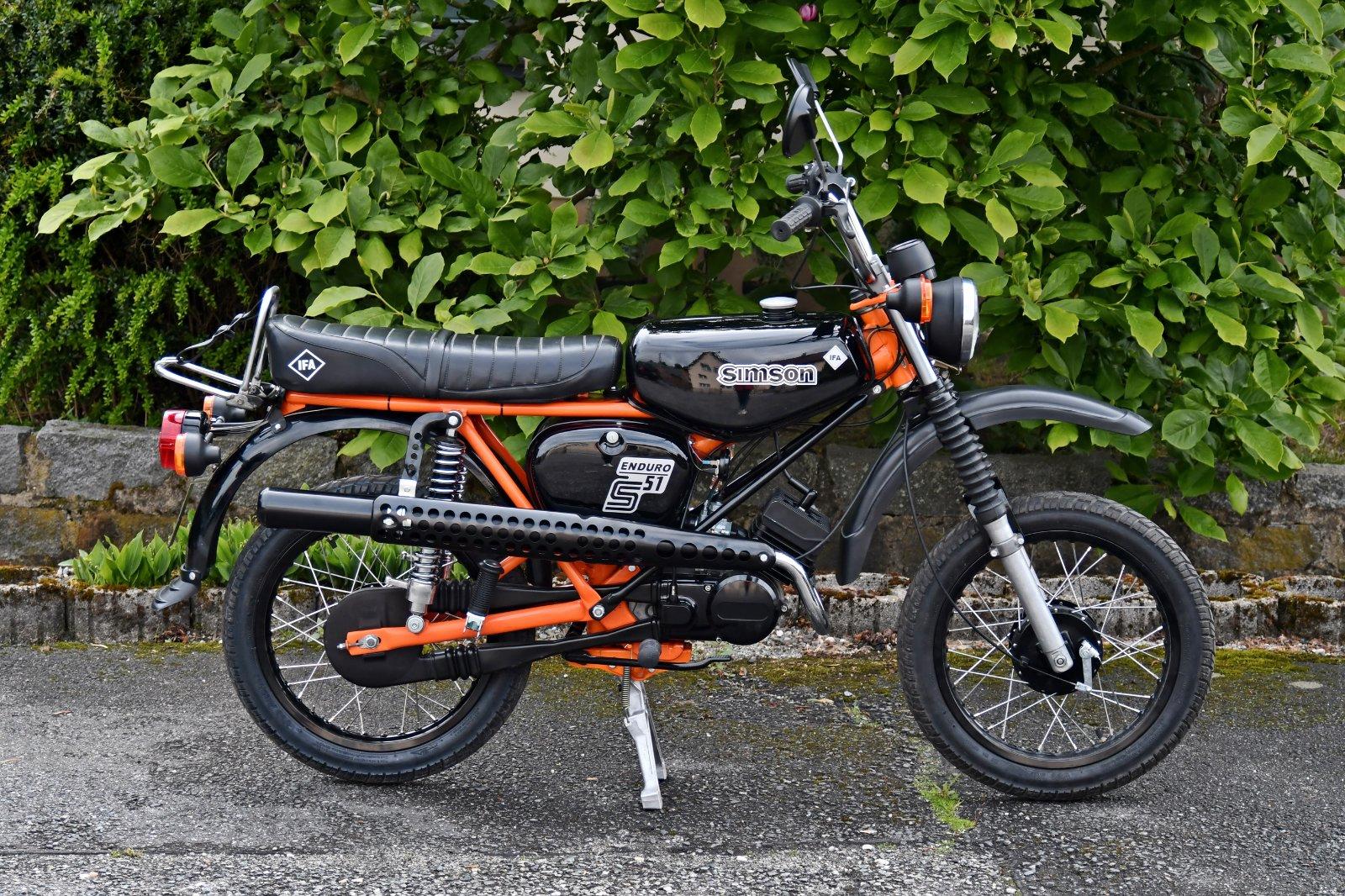 1989 Simson S 51 E Enduro mit Papiere 12 Volt VAPE Zündung - Image 13