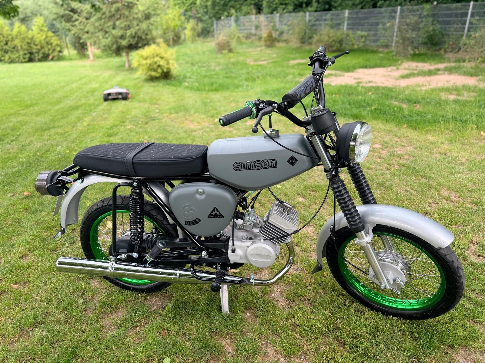 1989 Simson S51 Neuaufbau 4 Gang Vape DDR Papiere „Green Edition“ - Image 6